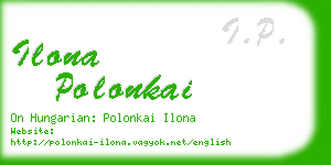 ilona polonkai business card